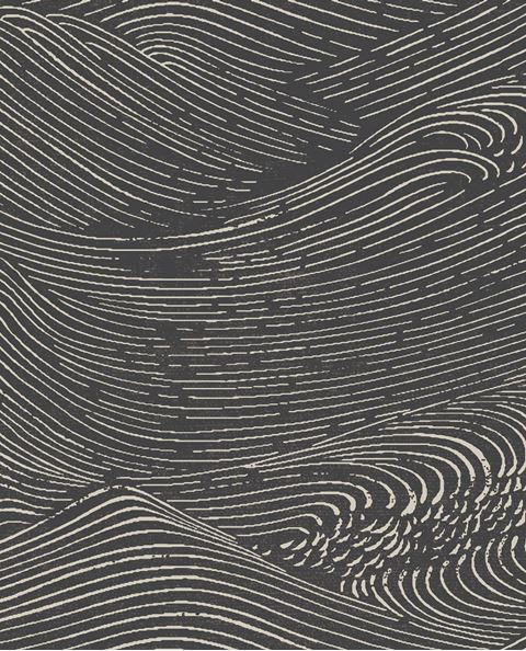 55-386534 Eijffinger Enso non-woven wallpaper waves gray silver