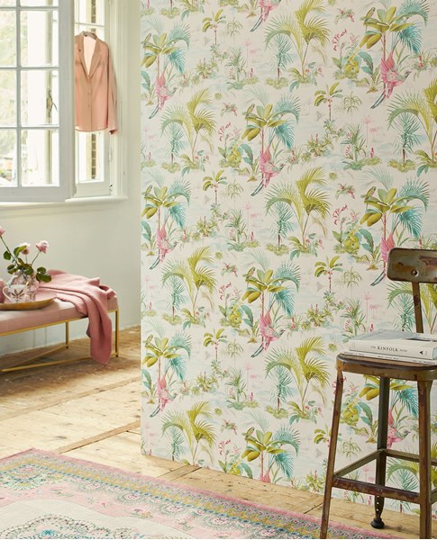 300111  Pip Studio Vol. 5, Floris Pink Woodland Floral Pink - Eijffin